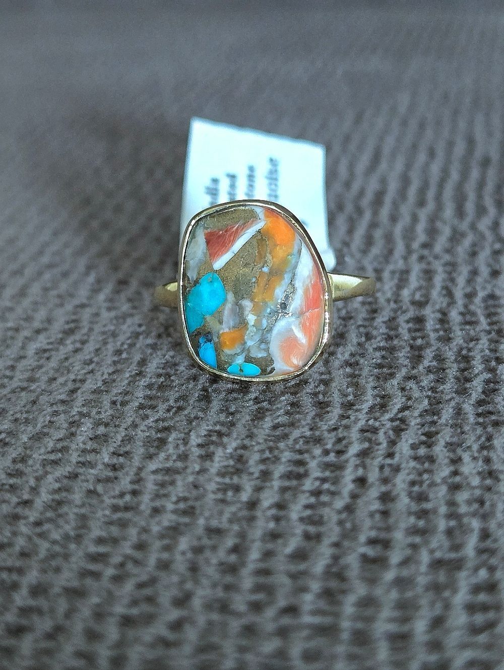 Shivam Misshapened Copper Turquoise Ring💍 - NWT - Picture 8 of 16